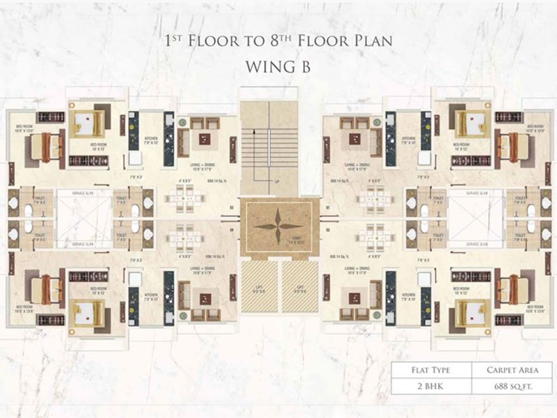 B Wing 1-8th Floor