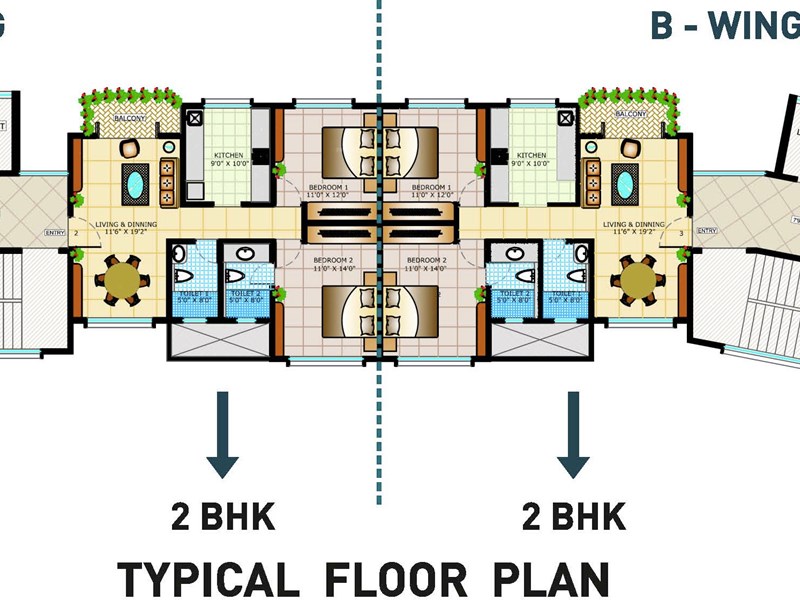 Tridhaatu Aangan Typical floor Plan