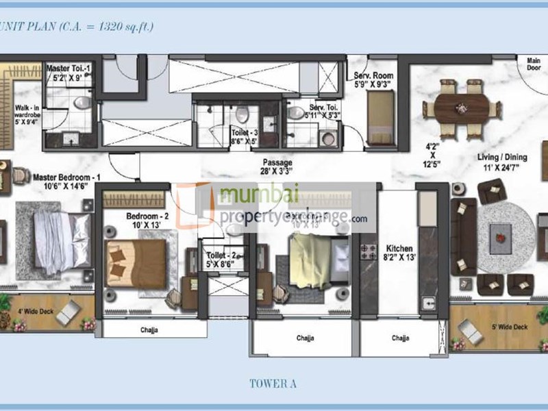 Tower A 3BHK L
