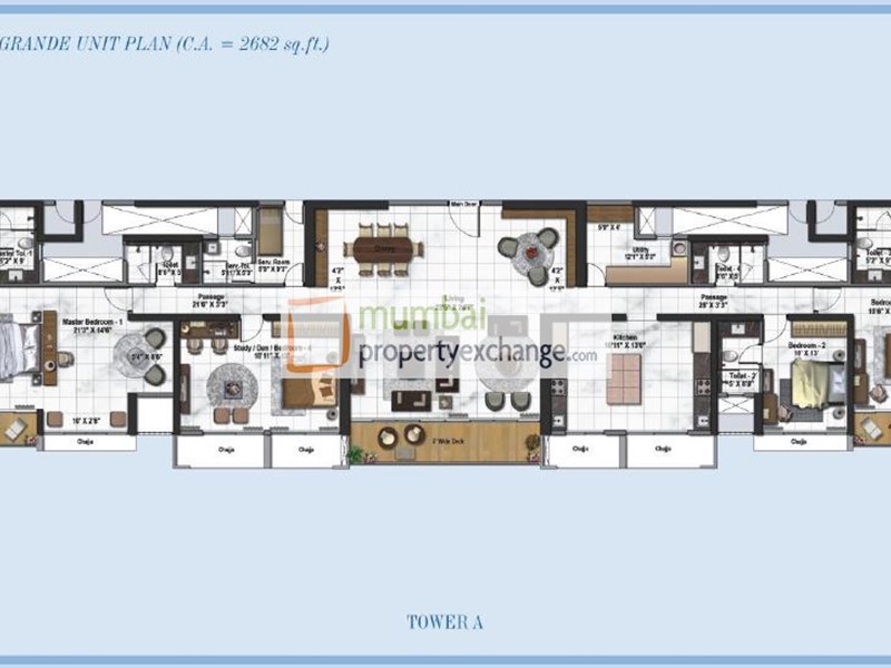 Tower A 4BHK Plan L