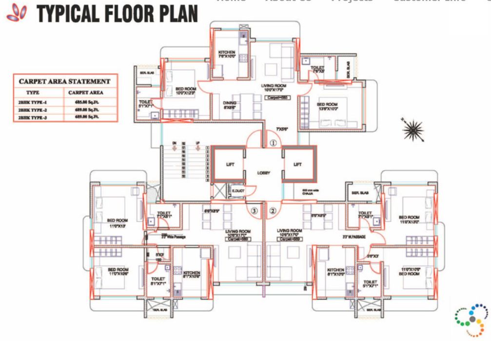 Flat on rent in Acropolis, Borivali West