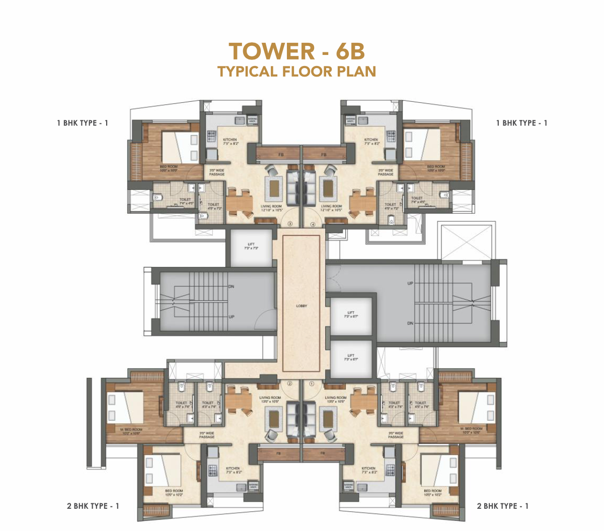 Tower 6B - Floor Plan