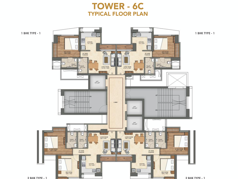 Tower 6C - Floor Plan
