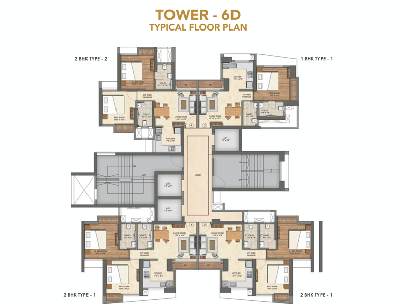 Tower 6D - Floor Plan
