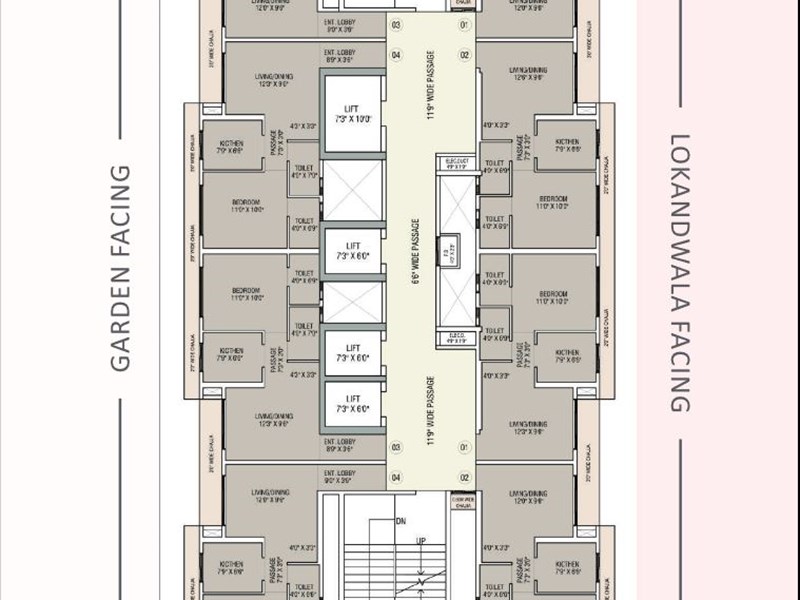 UK Iridium Typical Floor Plan Wing C