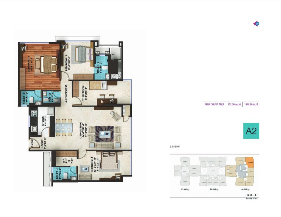 Adani Heights A2  Plan