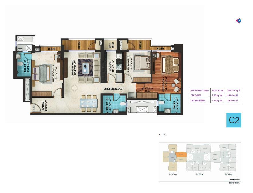 Adani Heights C2  Plan
