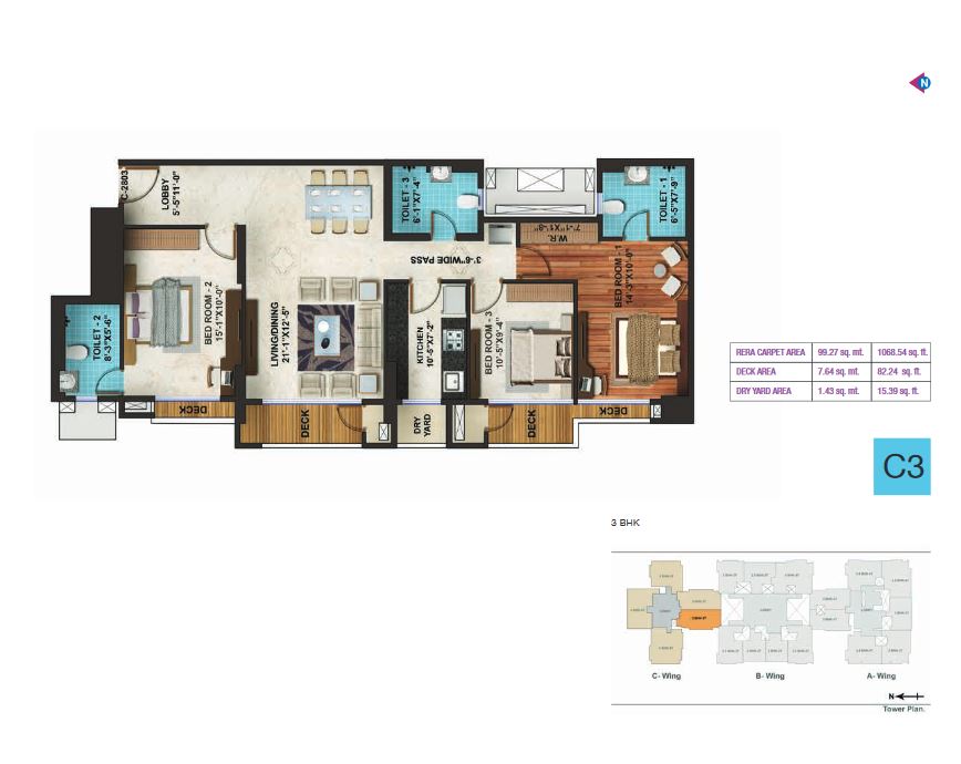 Adani Heights C3 Plan
