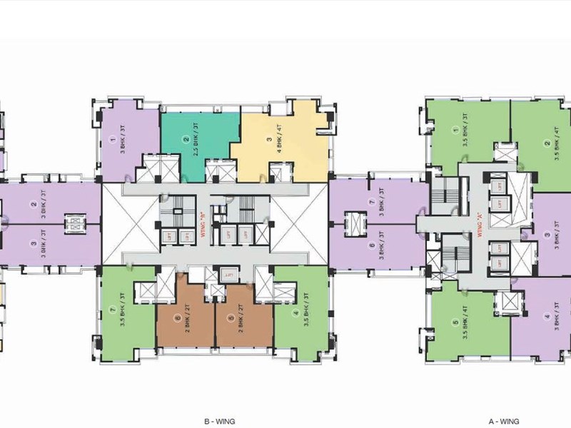 Adani Heights Typical Floor Plan
