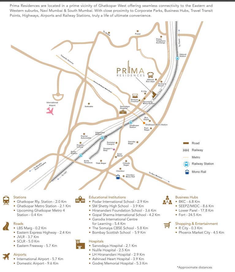Wadhwa The Address Promenade Location Connectivity