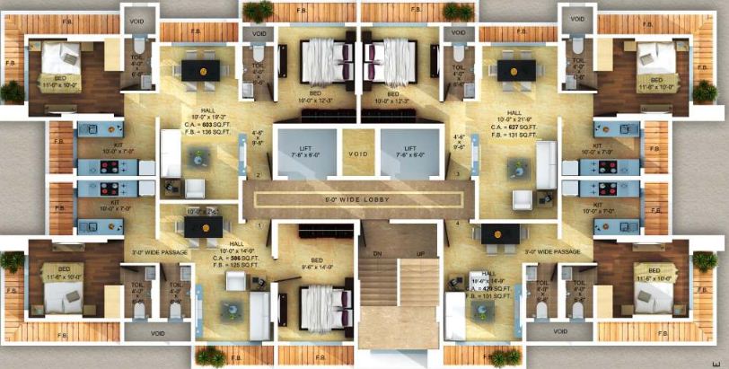 Flat on rent in Bhagyayog, Borivali West