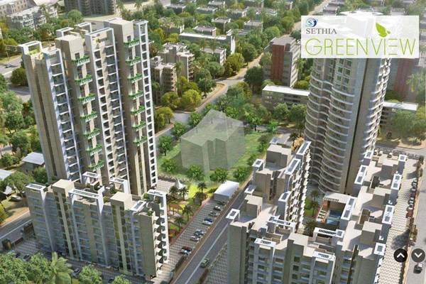 Flat on rent in Sethia Green View, Goregaon West