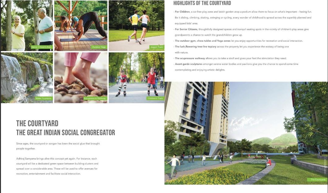 Adhiraj Samyama Amenities