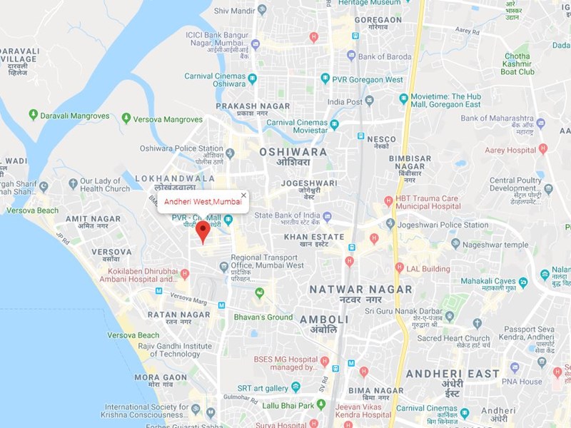 Kakad West End Location Map