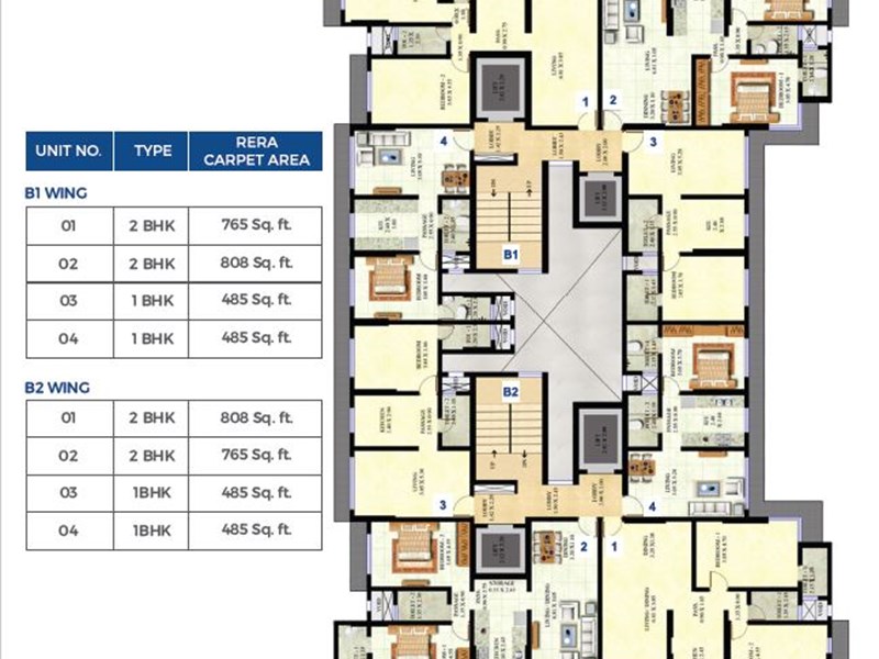 Swaroop Residency Typical Floor Plan Wing B