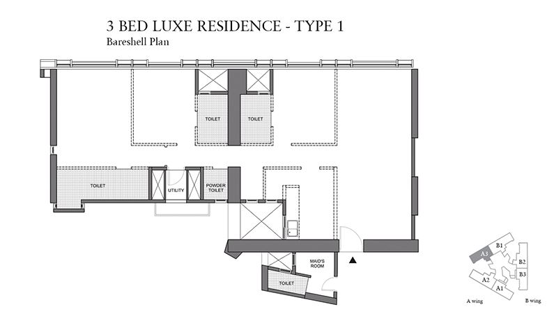 Lodha Trump Tower 3BHK Luxe Type 1