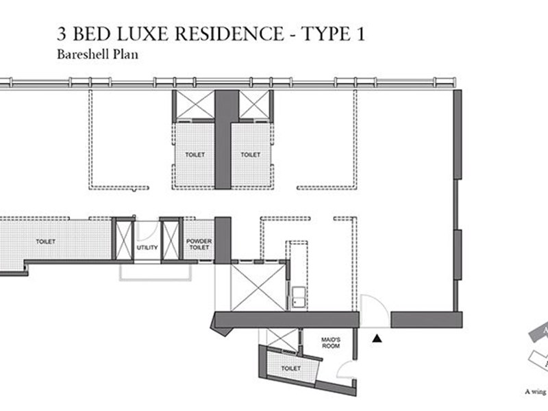Lodha Trump Tower 3BHK Luxe Type 1