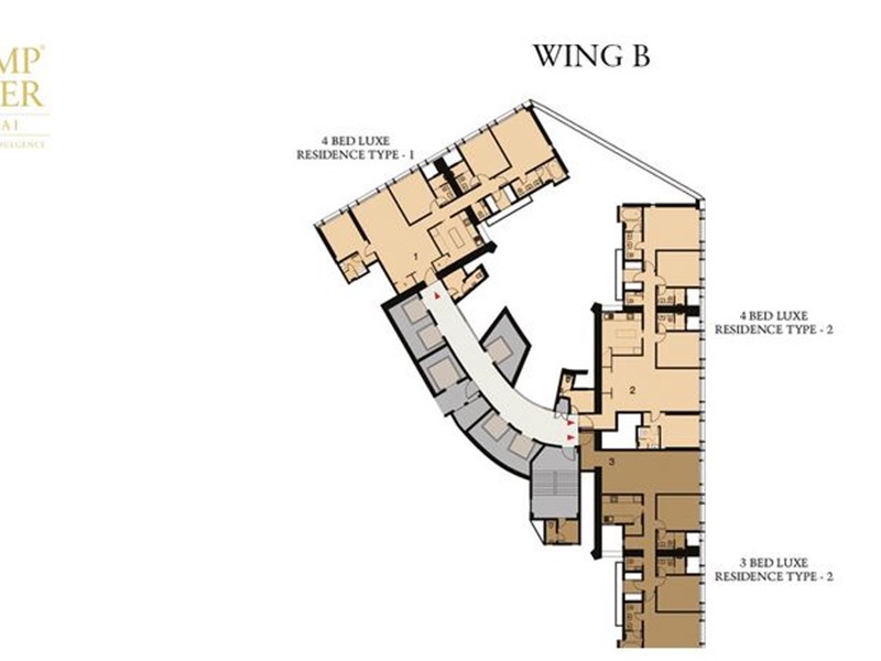 Lodha Trump Tower Wing B Floor Plan