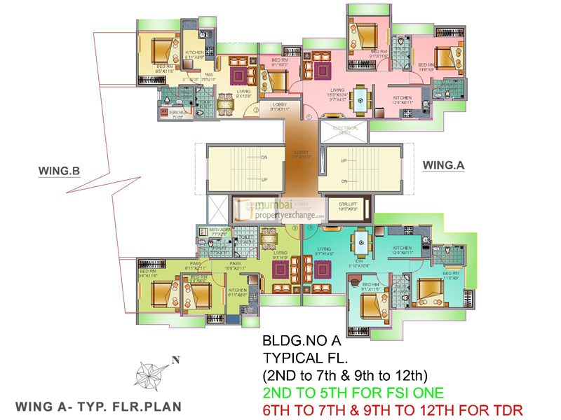 Wing A Typical Floor Plan