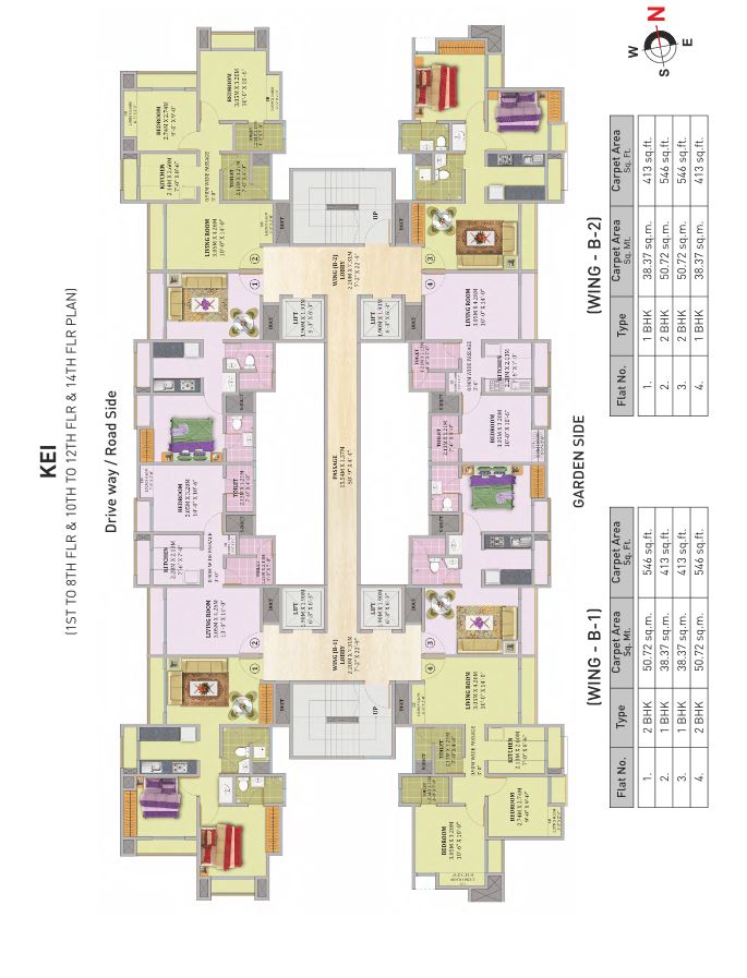 Puraniks Aarambh Kei Typical Floor Plan