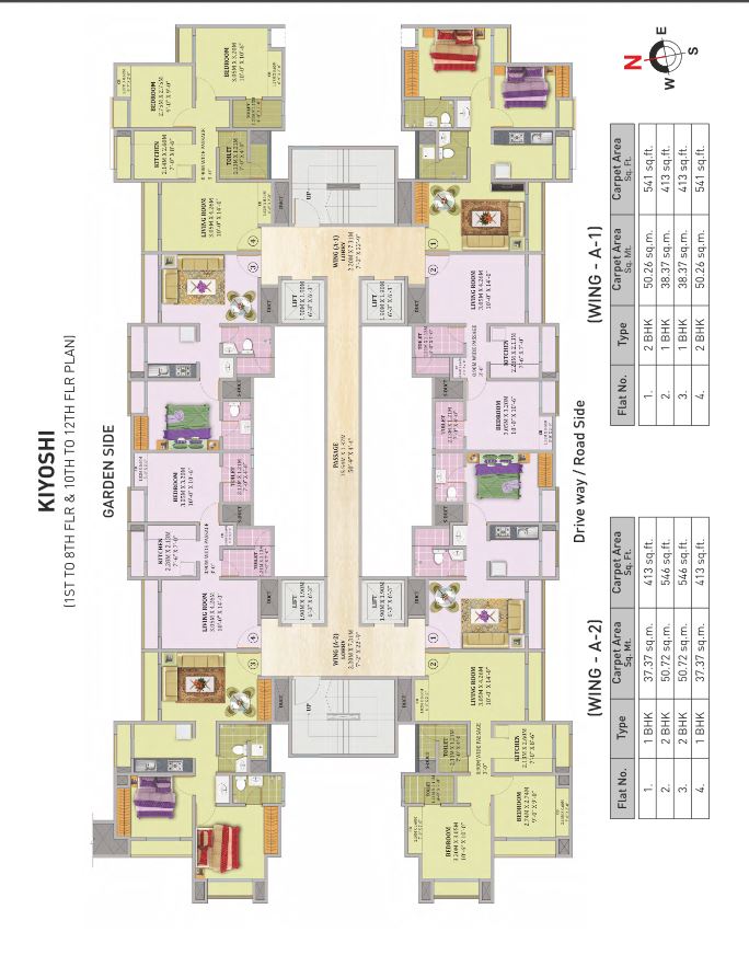 Puraniks Aarambh Kiyoshi Typical Floor Plan