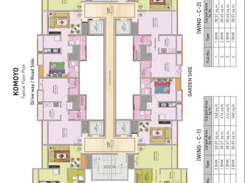 Puraniks Aarambh Komoyo Typical Floor Plan