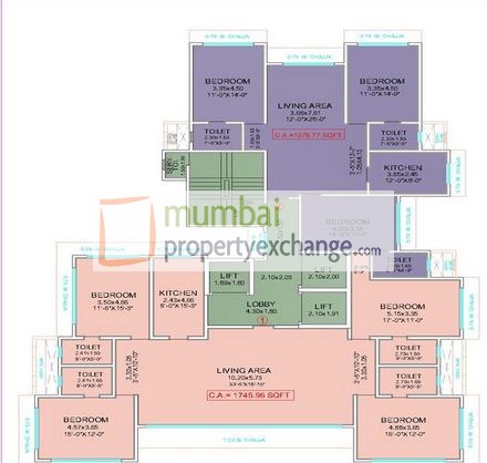 9th -11th Floor Plan