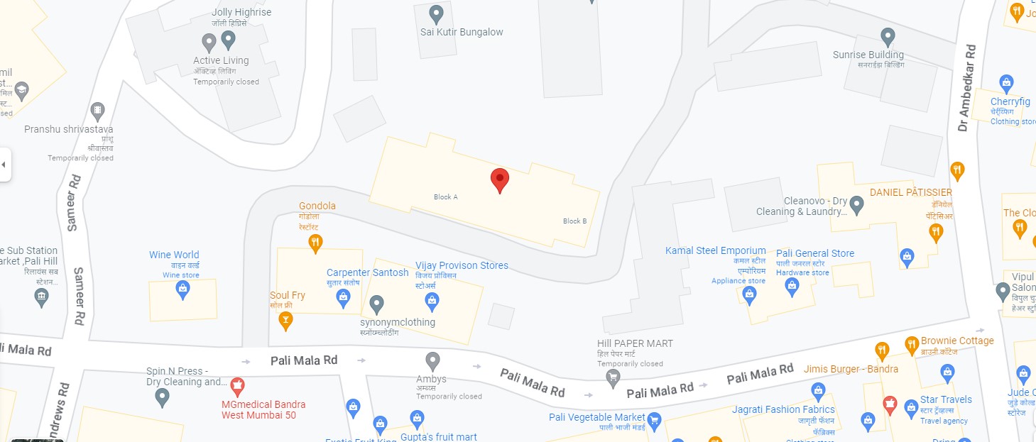 2 BHK Semi-Furnished in Silver Palace , Bandra West