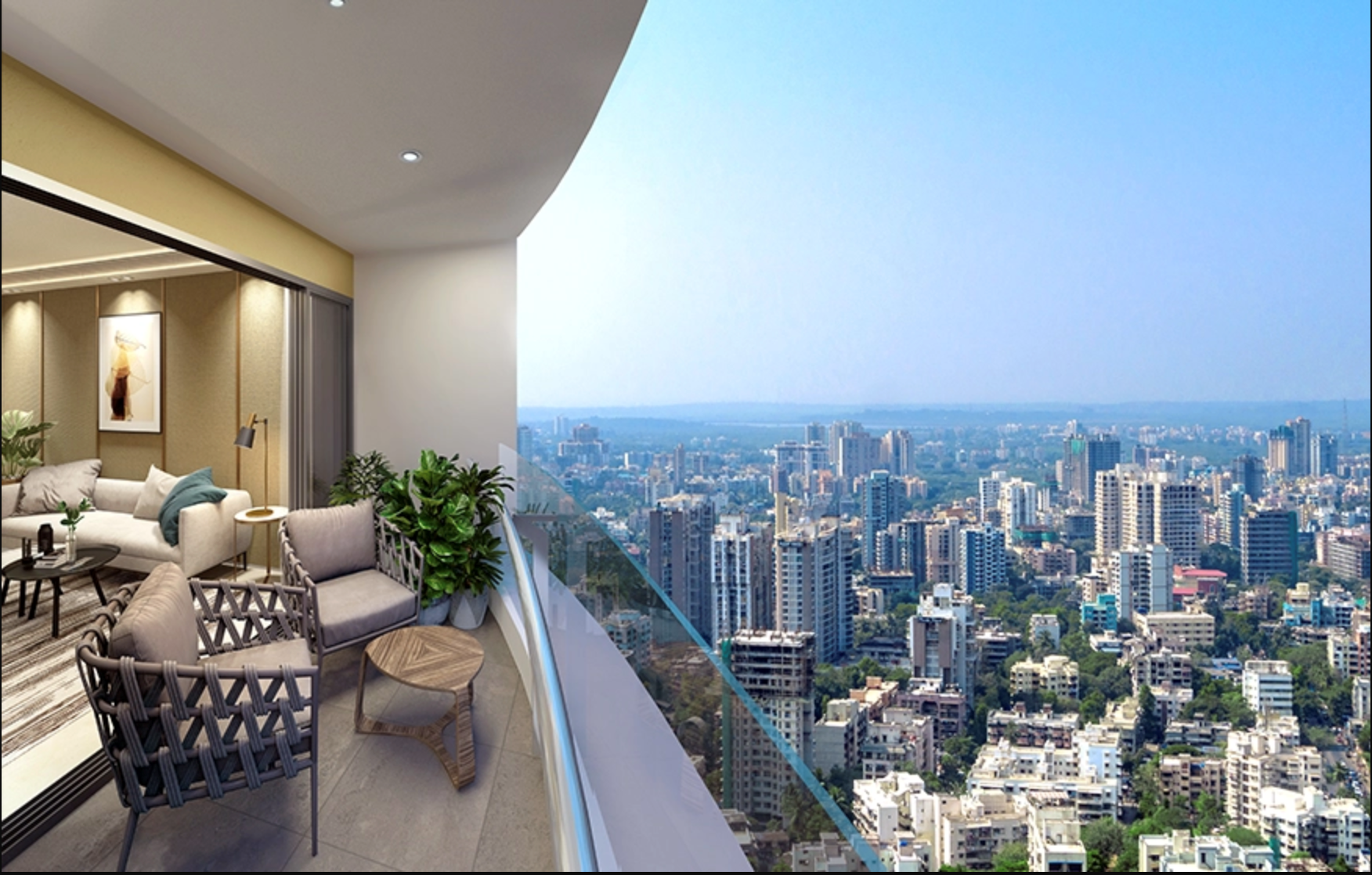 2 BHK Semi-Furnished in Sunteck City Avenue 1, Goregaon West - Photo 2
