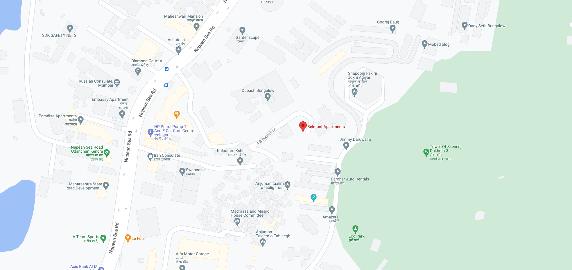 4 BHK Semi-Furnished in Belmont , Nepeansea Road