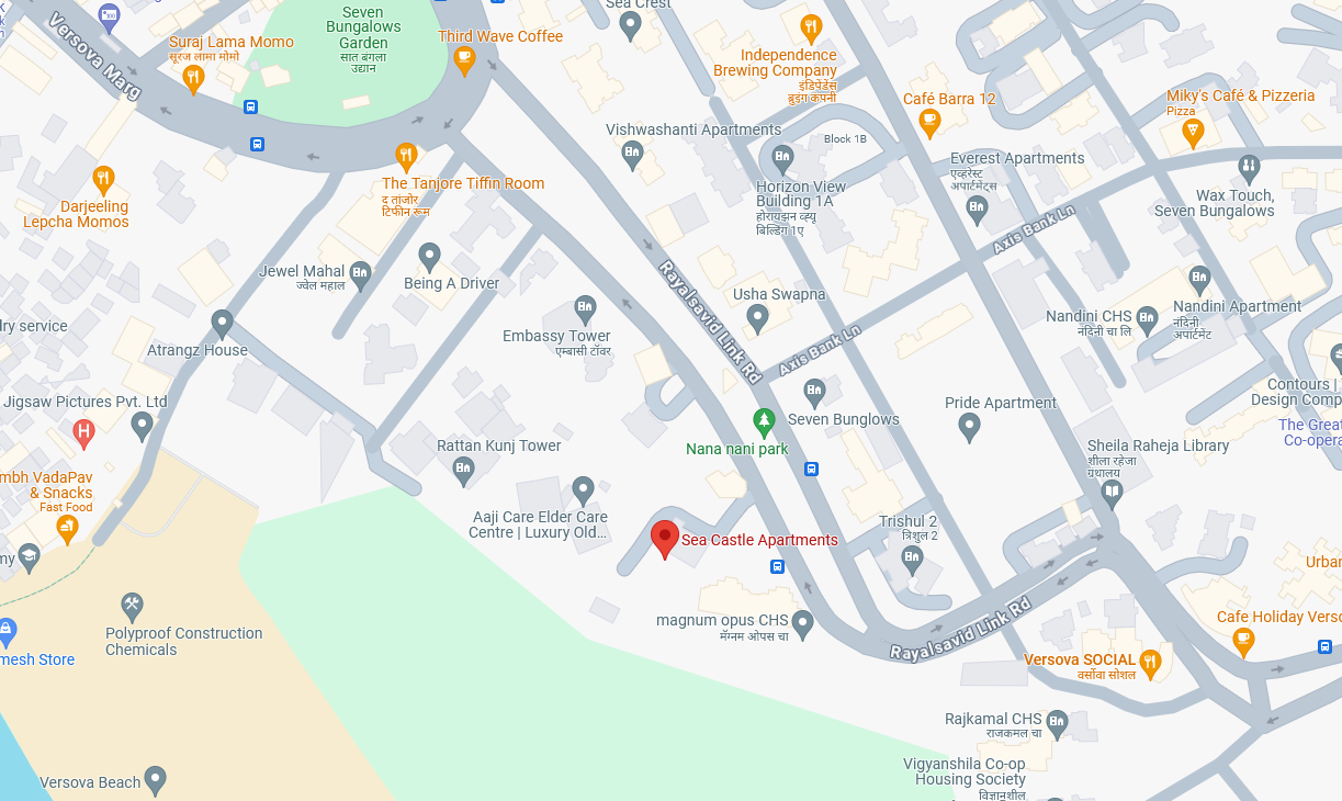 3 Semi-Furnished in Sea Castle Apartments , Andheri West