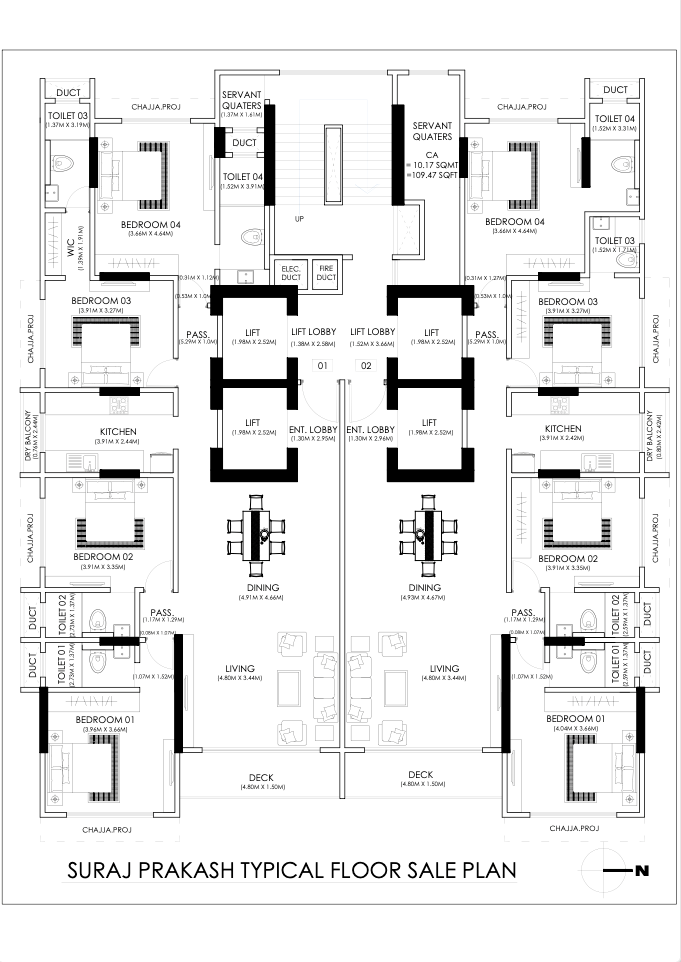 4 Semi-Furnished in K Mordani Celyn , Bandra West