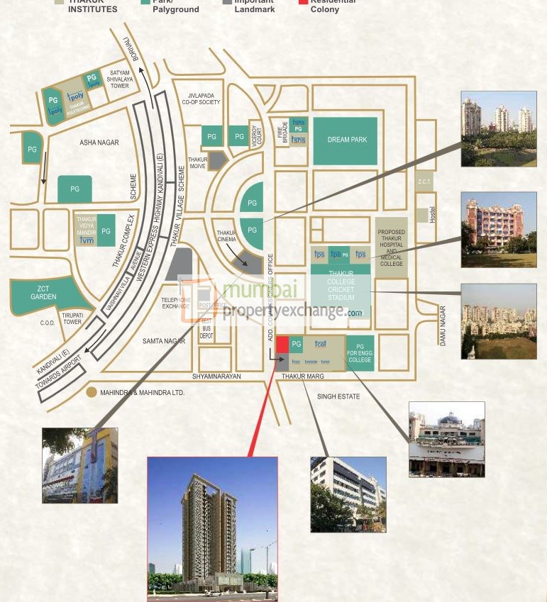 3 BHK Semi-Furnished in Thakur Jewel, Kandivali East - Photo 3