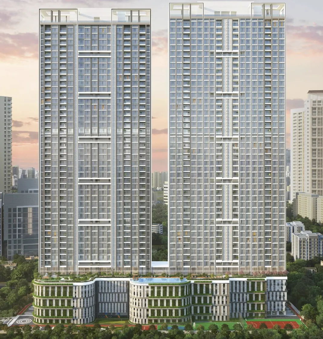 4 Semi-Furnished in Raheja Modern Vivarea , Mahalaxmi