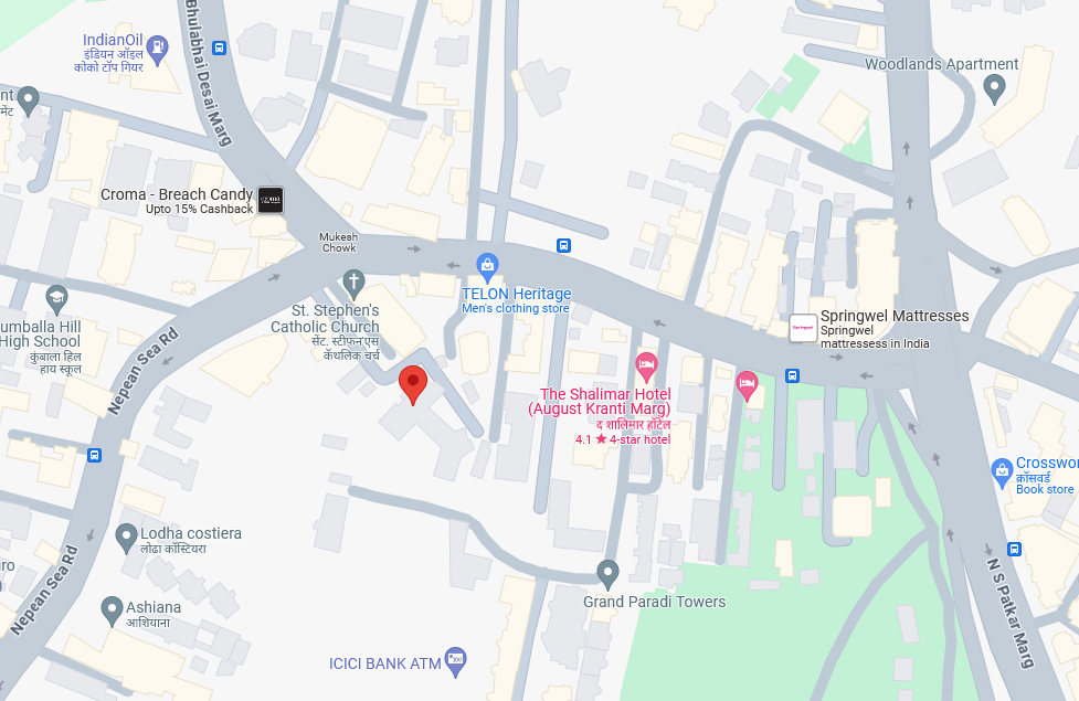 1 BHK Semi-Furnished in Miramar Apartment , Nepeansea Road
