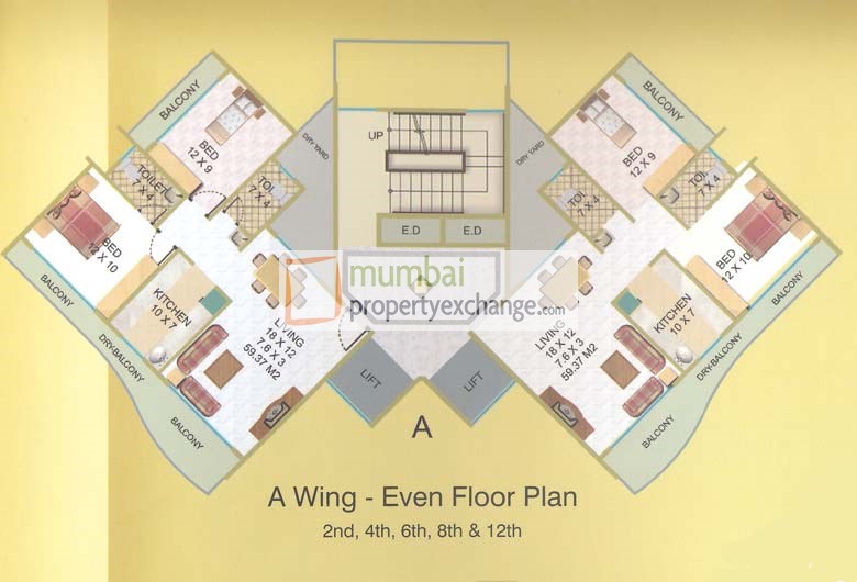 2 BHK Fully Furnished in Elite Heights, Kharghar - Photo 3