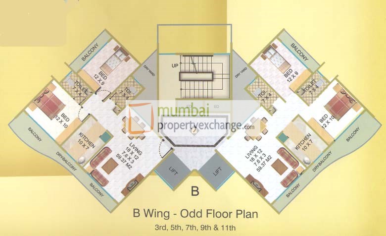 2 BHK Fully Furnished in Elite Heights, Kharghar - Photo 6