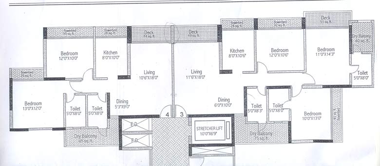 3 BHK Fully Furnished in Kesar Ashish, Kandivali West - Photo 2