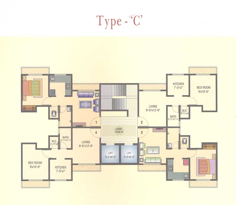 2 BHK Semifurnished in Vihang Hills, Thane West - Photo 3