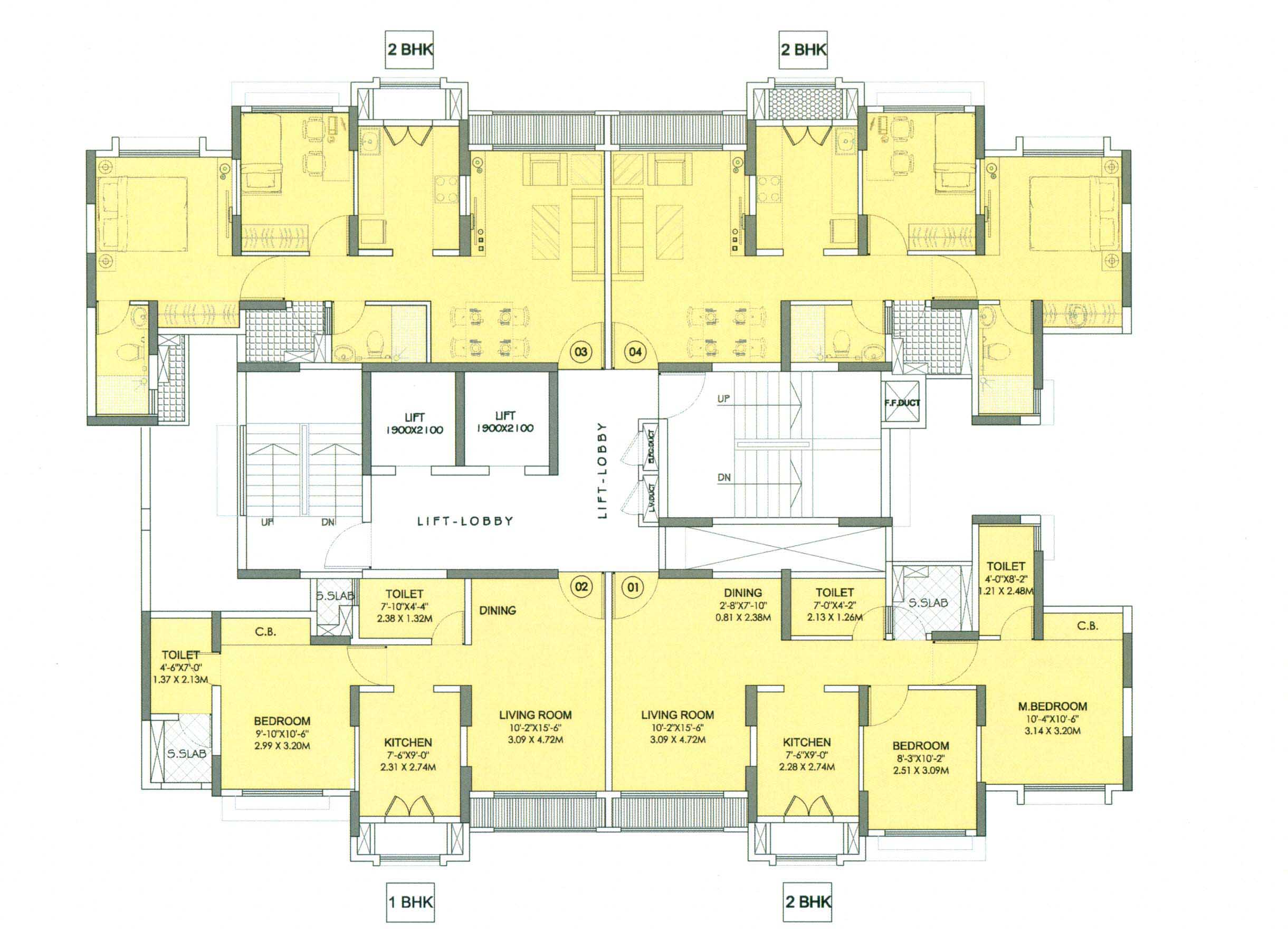 2 BHK Fully Furnished in Rustomjee Atelier, Thane West - Photo 4