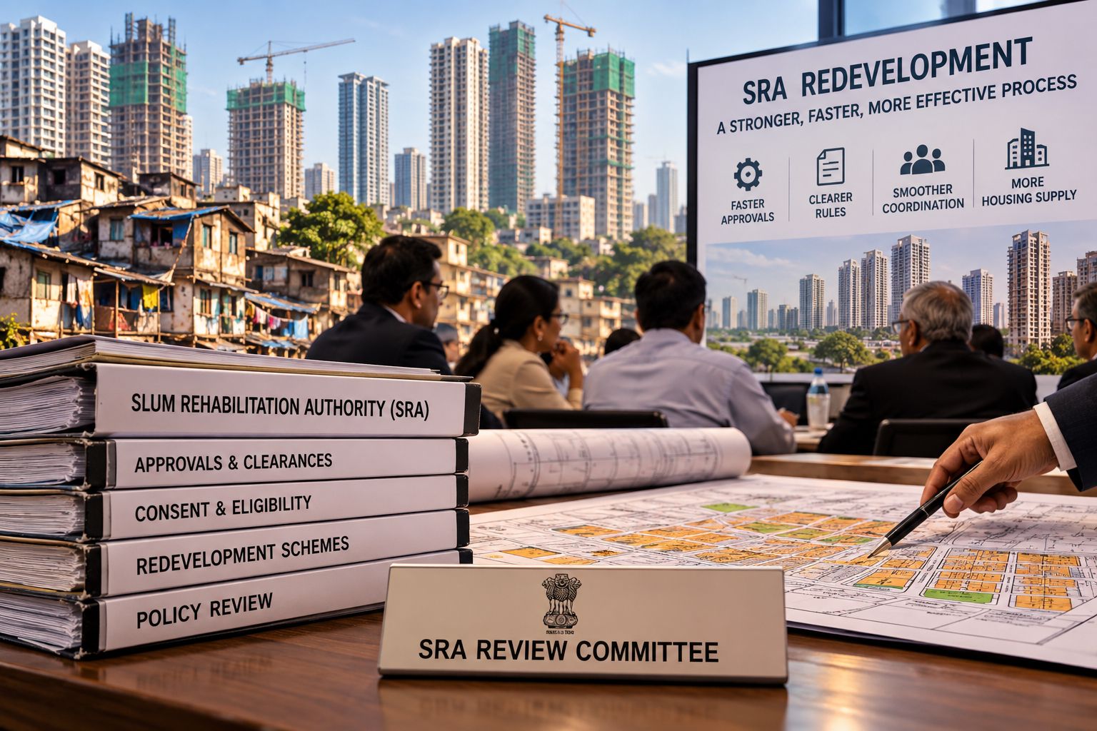 State panel reviews SRA redevelopment process in Mumbai