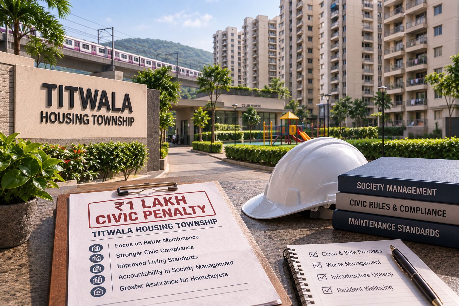 KDMC Fines Titwala Housing Township Over Waste Processing Lapse