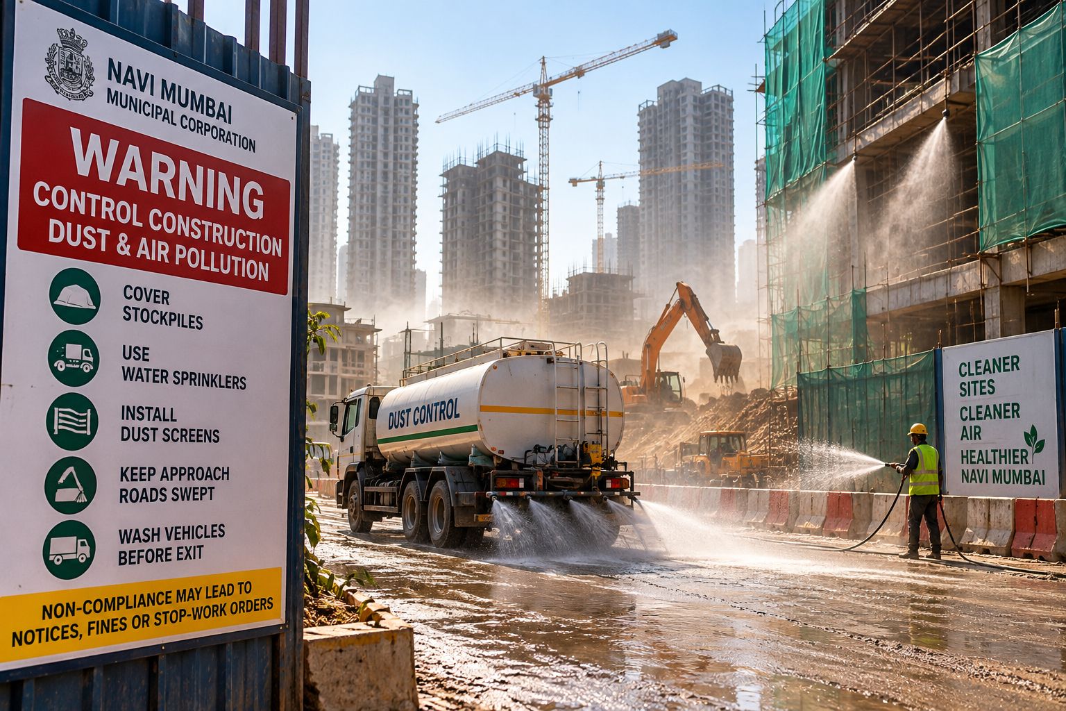 Navi Mumbai tightens dust rules at construction sites