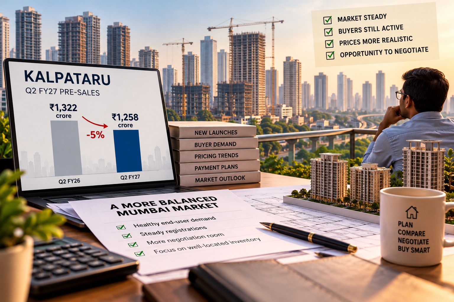 Kalpataru pre-sales slip 5% to ₹1,258 crore in Q2
