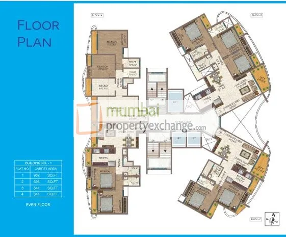 Falcon, Kasarvadavli — floor plan 1