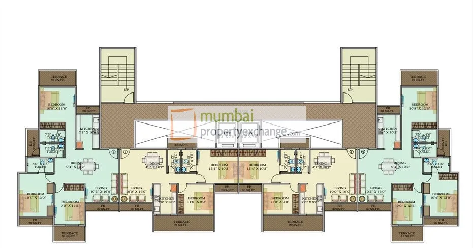 Satyam Mayfair, Ulwe — floor plan 1