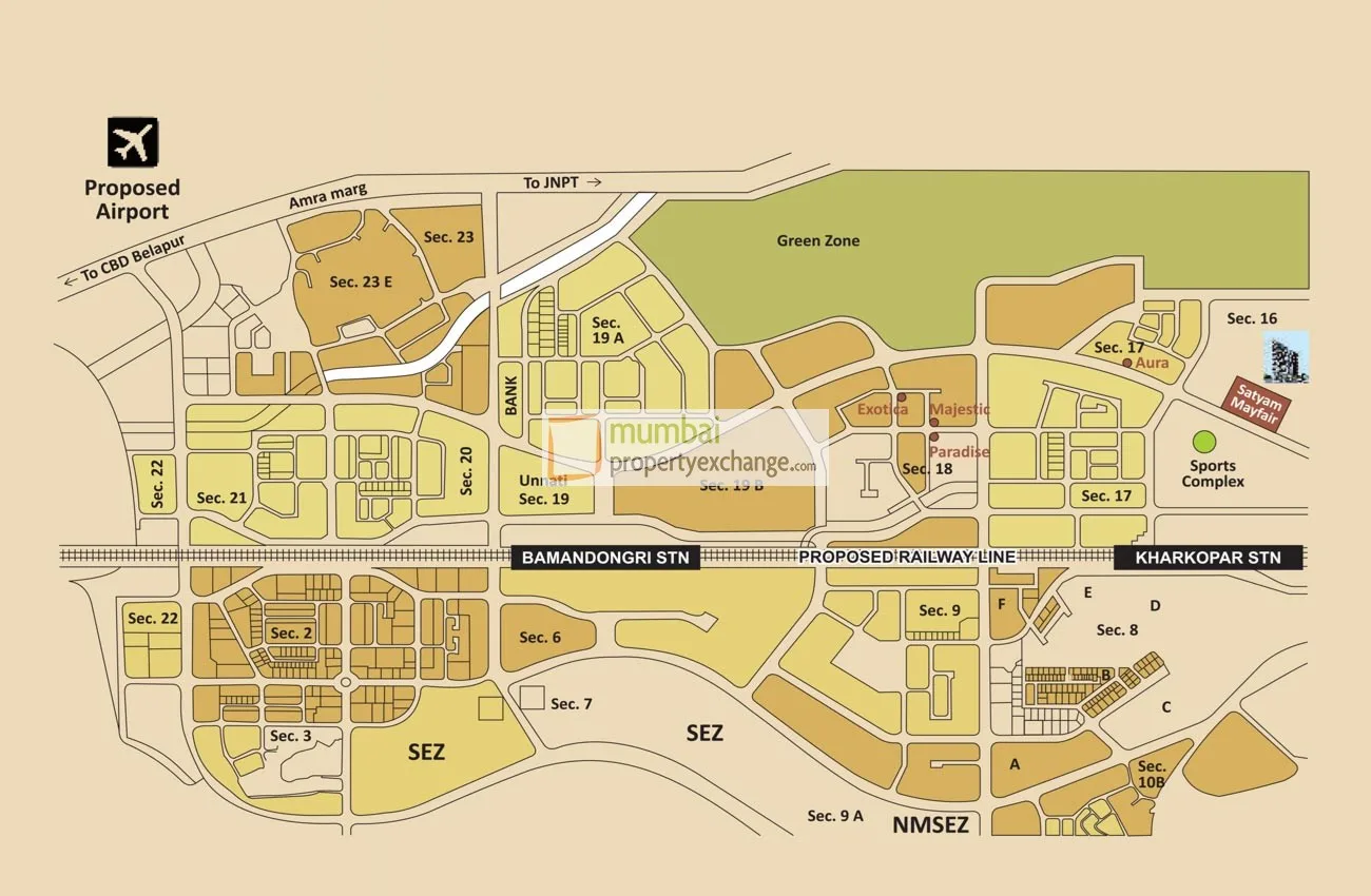 Satyam Mayfair, Ulwe — floor plan 2