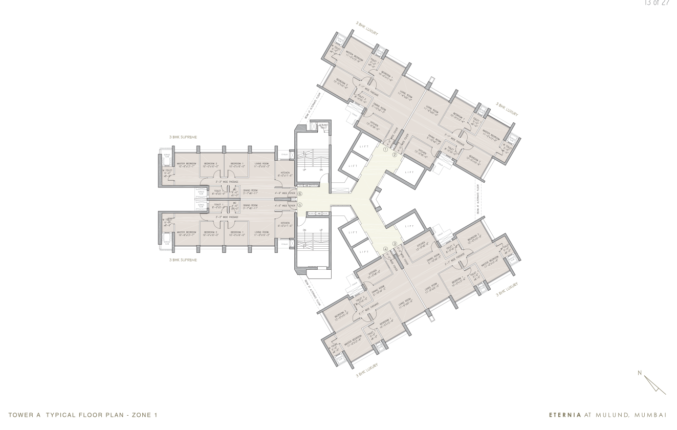 Oberoi Eternia, Mulund West — floor plan 1