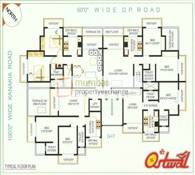 Ostwal Point, Mira Road — floor plan 1