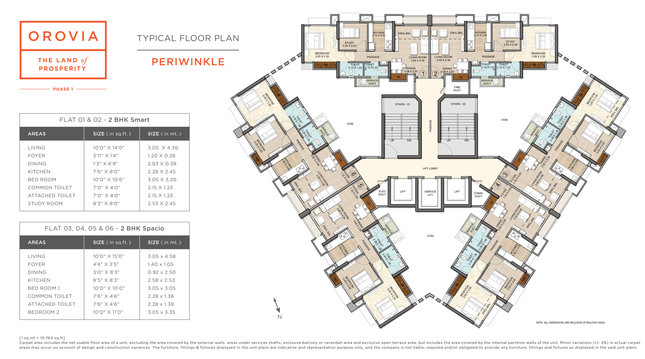 Orovia, Thane West — floor plan 1